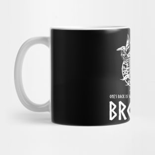 Viking God Odin - One's Back Is Vulnerable Unless One Has A Brother Mug